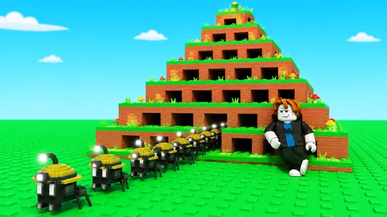 Build an Ant Empire ant nest pyramid